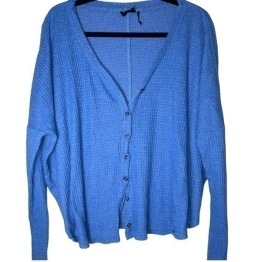 Out From Under Jojo Oversized Thermal Button-Front Cardigan
